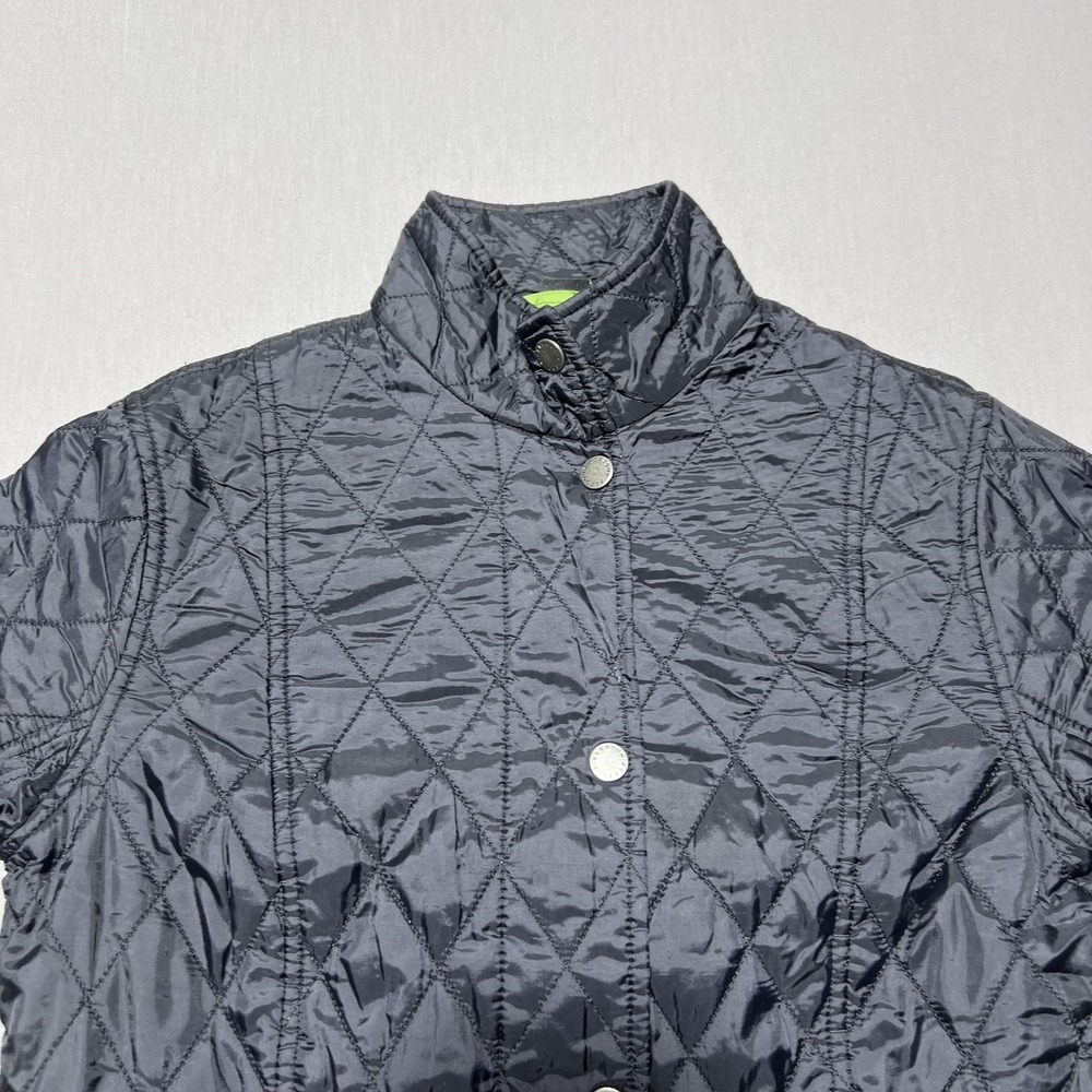 Barbour Chelsea Quilt‎ Lightweight Flyweight Jacket Womens US 4 UK 8 Black - Picture 6 of 16